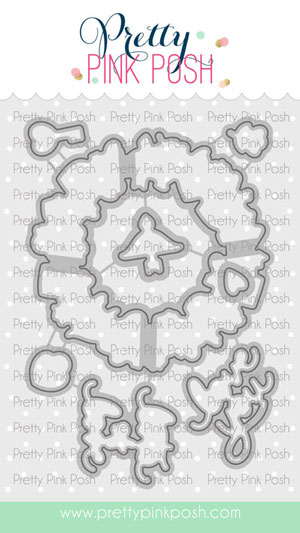Pretty Pink Posh - Valentine Wreath Coordinating Die Set