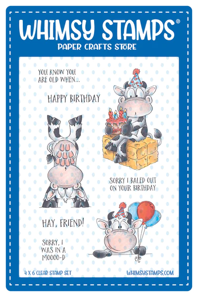 Whimsy Stamps - Party Mood Clear Stamps