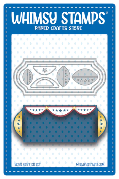 Whimsy Stamps - Military Bunting Die Set