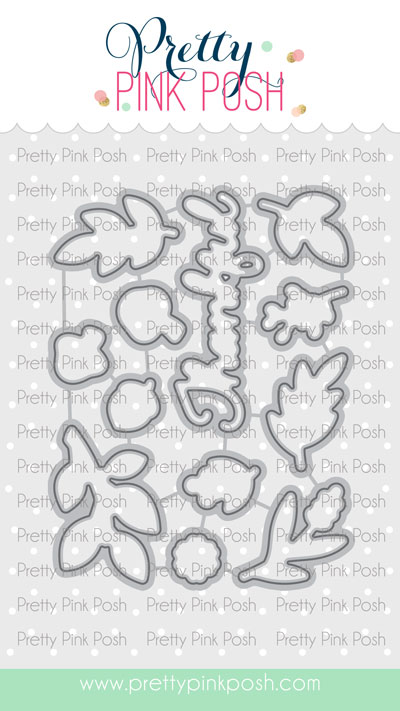 Pretty Pink Posh - Woodland Thanks Coordinating Die Set