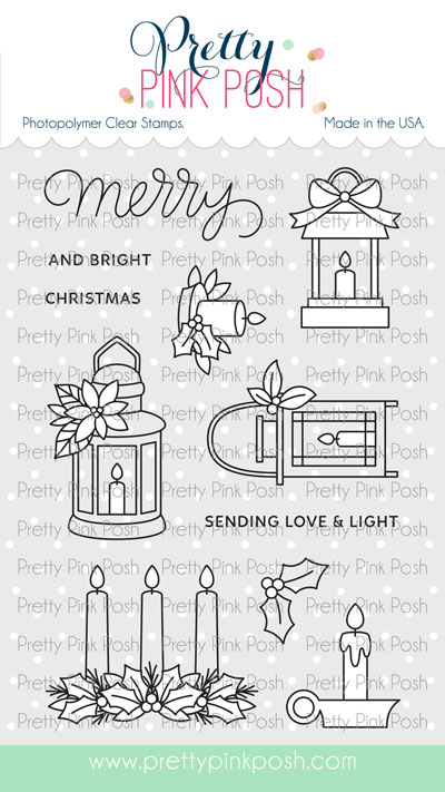 Pretty Pink Posh - Christmas Candles Stamp Set