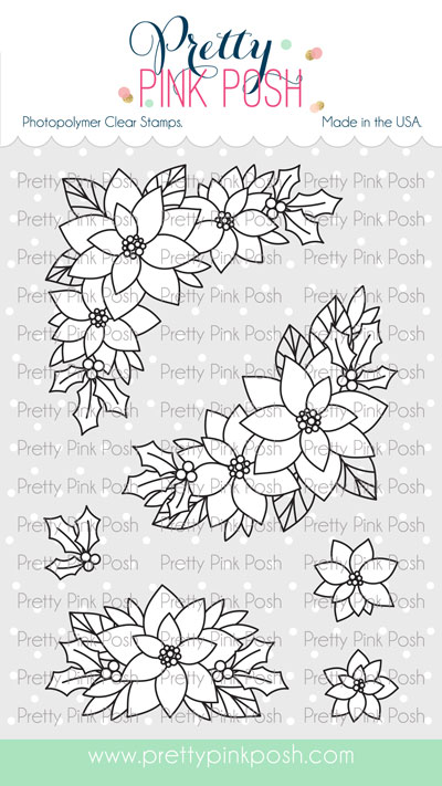 Pretty Pink Posh - Poinsettia Corners Stamp Set