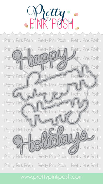 Pretty Pink Posh - Happy Holidays Shadow Die