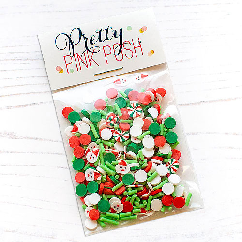 Pretty Pink Posh - Jolly Santa Clay Confetti