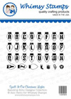 Whimsy Stamps - Spell it Out Christmas Lights - Sentiments Collection