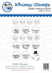 Whimsy Stamps - Build a Snowman - Sentiments Collection