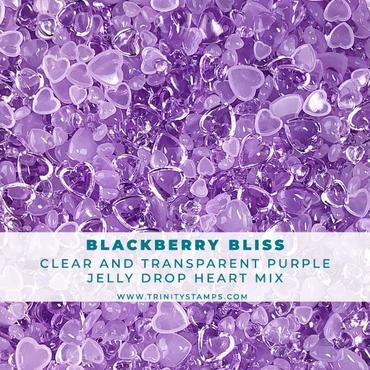 Trinity Stamps - Blackberry Bliss - Jelly Drop Hearts Embellishment Mix