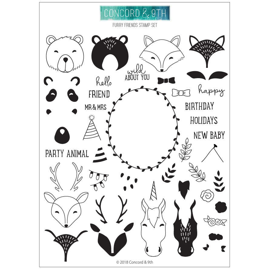Concord & 9th - Furry Friends Stamps