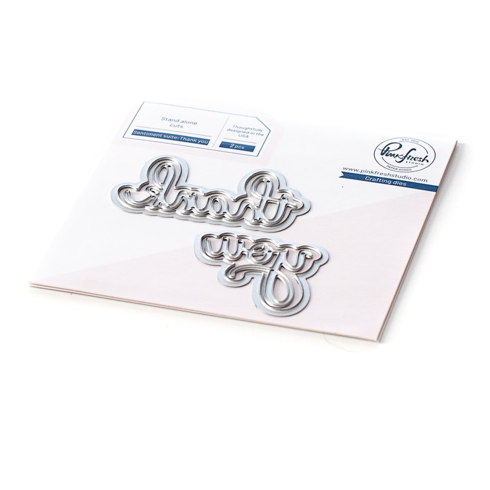 Pinkfresh Studio - Sentiment Suite: Thank You die set