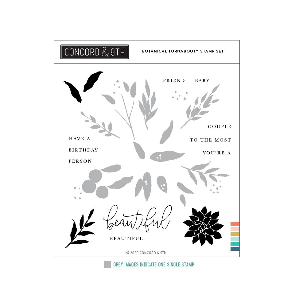 Concord & 9th - Botanical Turnabout Stamp Set