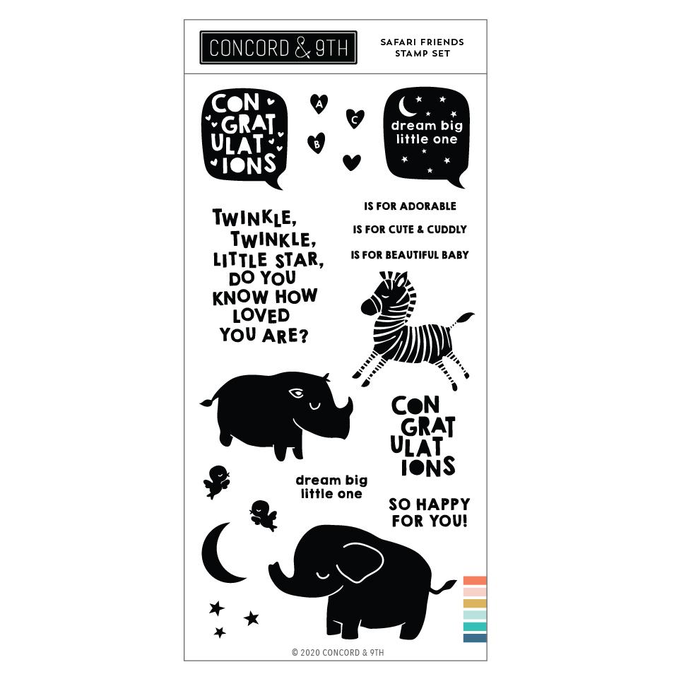 Concord & 9th - Safari Friends STAMP (SALE BOX 1))