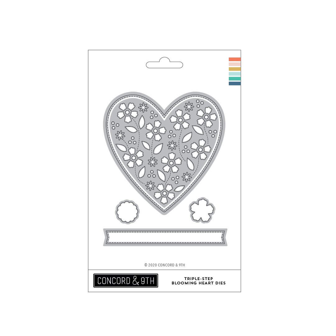 Concord & 9th - Triple-Step Blooming Heart Dies