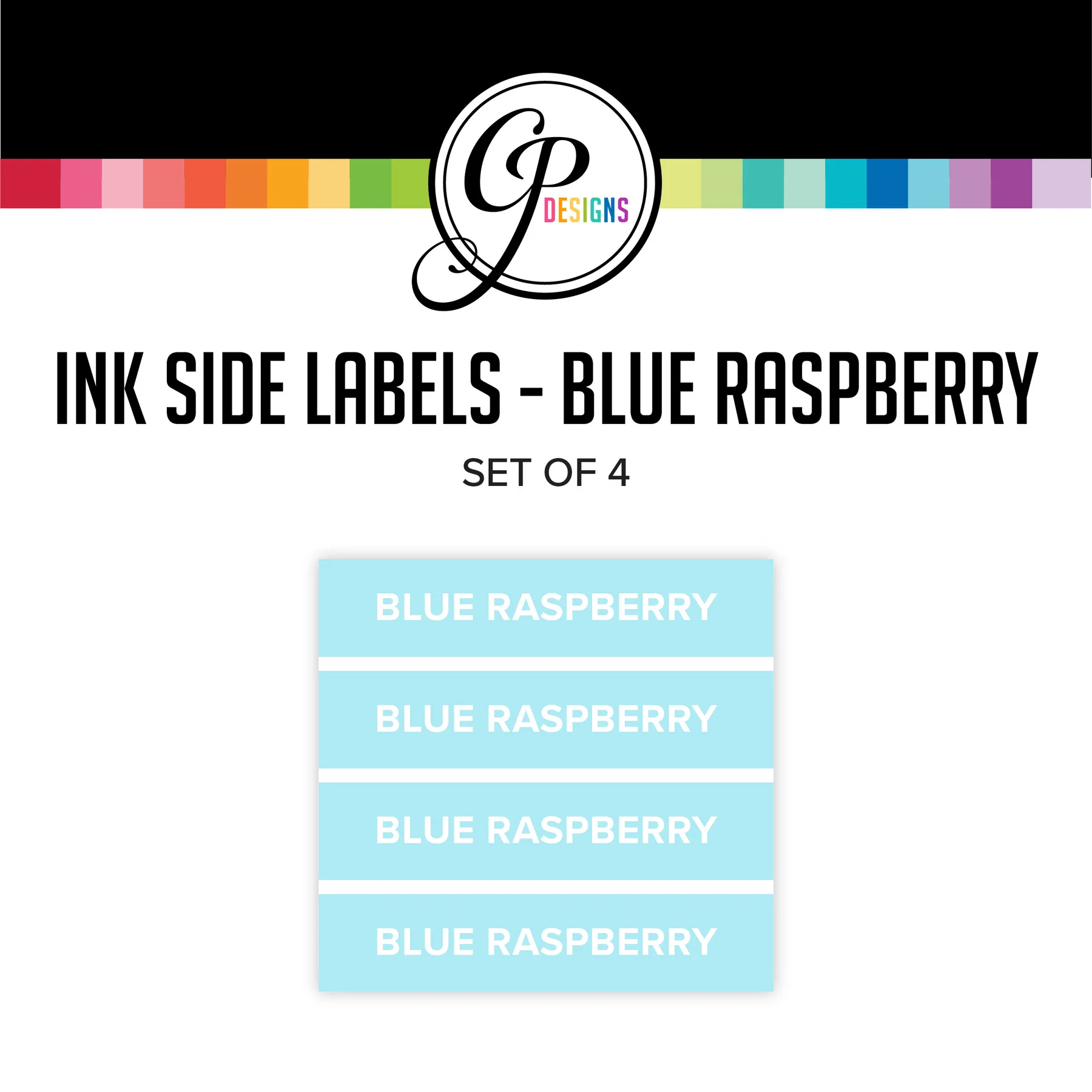 Catherine Pooler - Blue Raspberry Ink Pad Side Labels