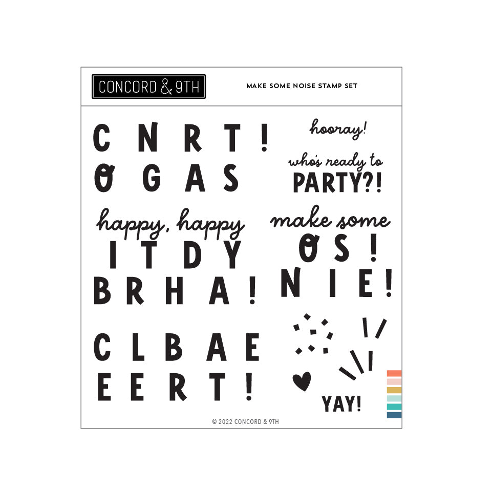 Concord & 9th - Make Some Noise Stamp Set (6x6)