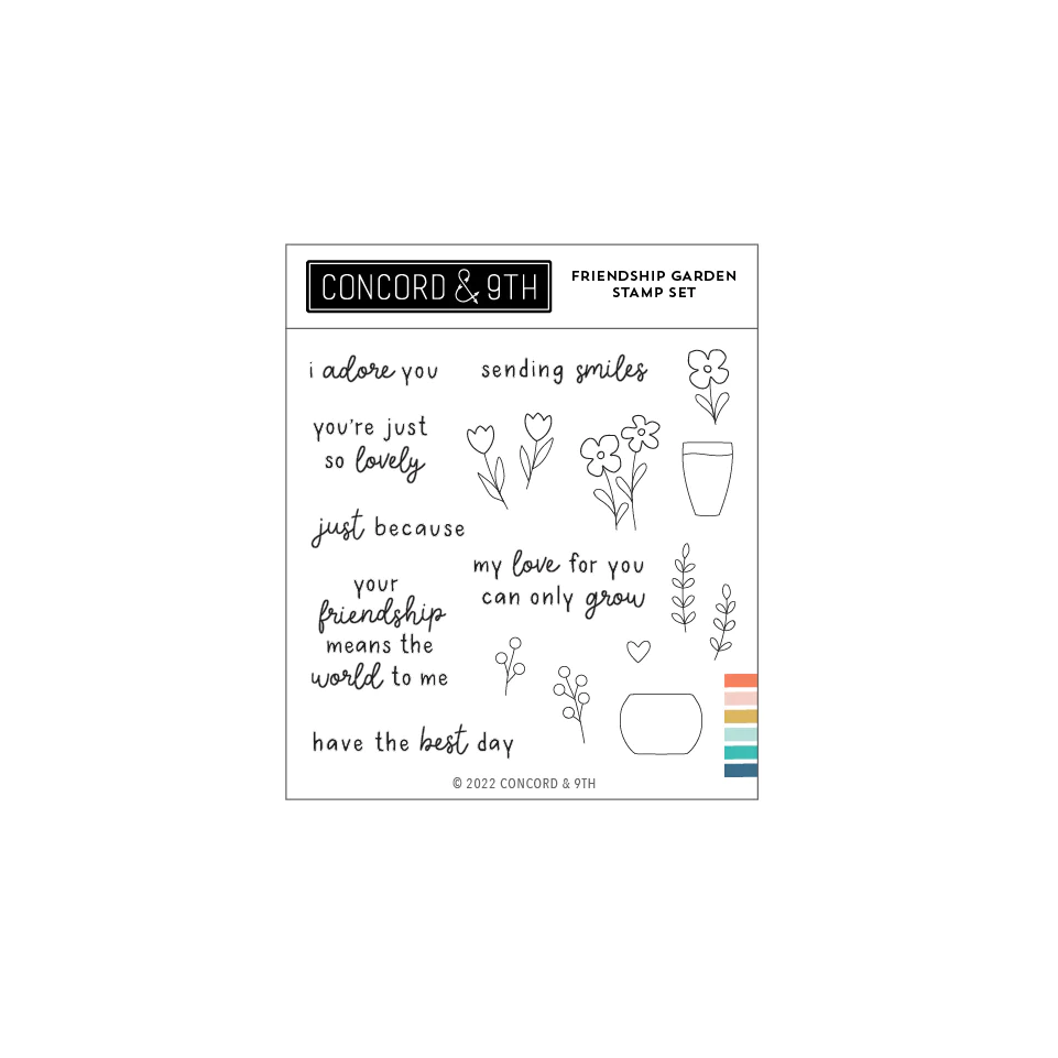 Concord & 9th - Friendship Garden Stamp Set