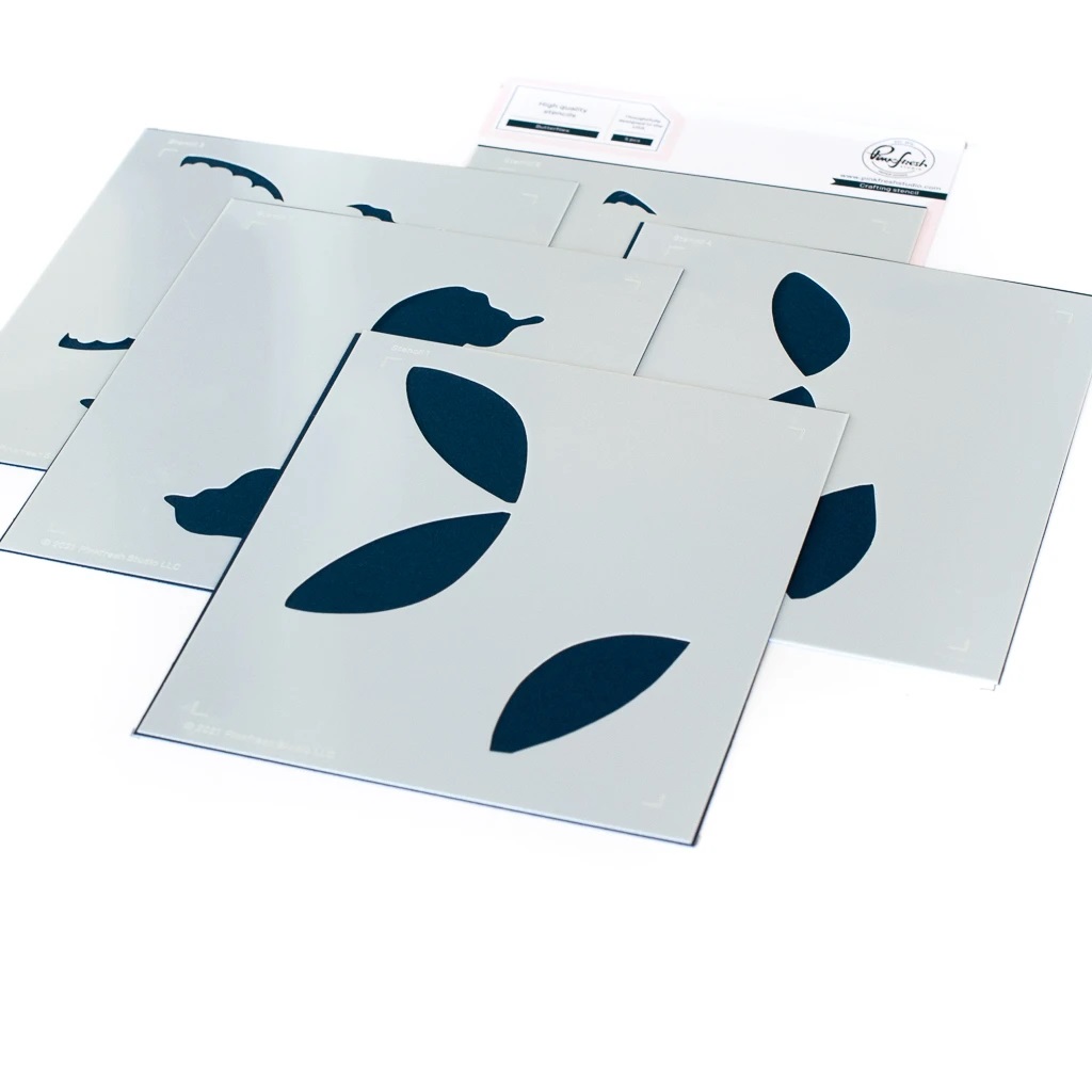 Pinkfresh Studio - Butterflies layering stencil set