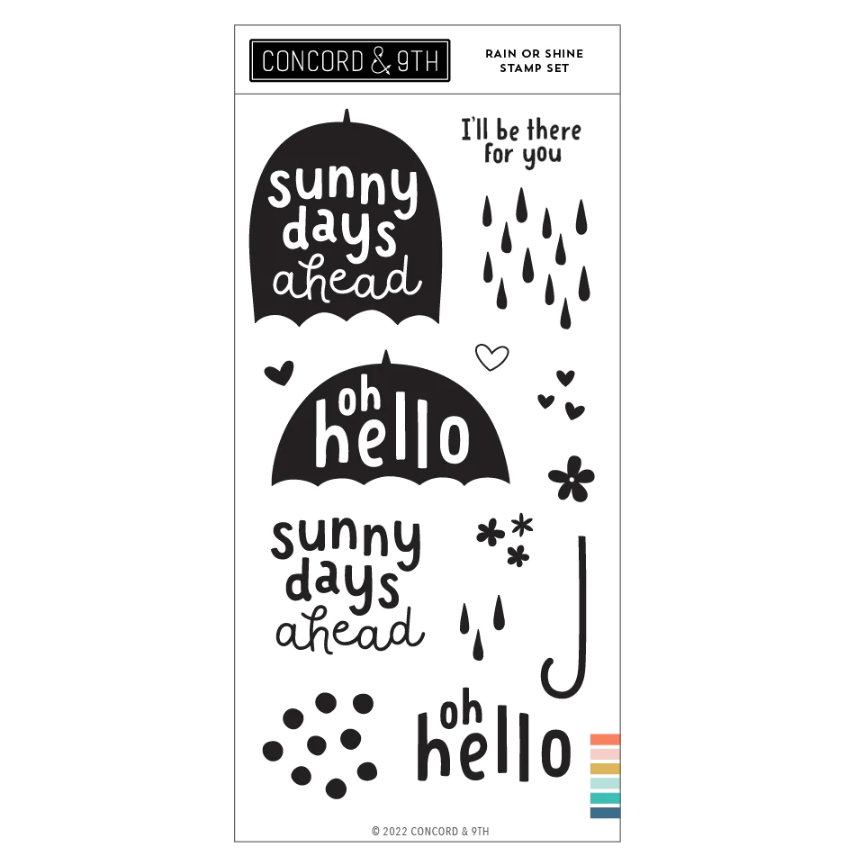 Concord & 9th - Rain or Shine Stamp Set (SB6)