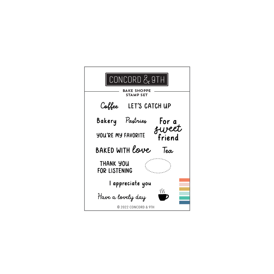 Concord & 9th - Bake Shoppe Stamp Set 3 x 4
