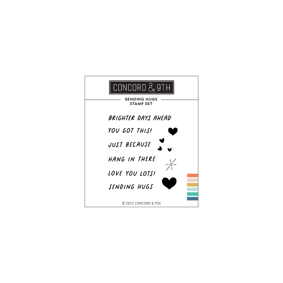 Concord & 9th - Sending Hugs Stamp Set 3 x 3