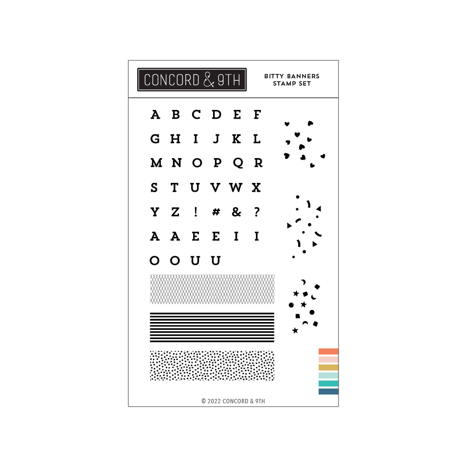 Concord & 9th - Bitty Banners Stamp Set 4 x 6