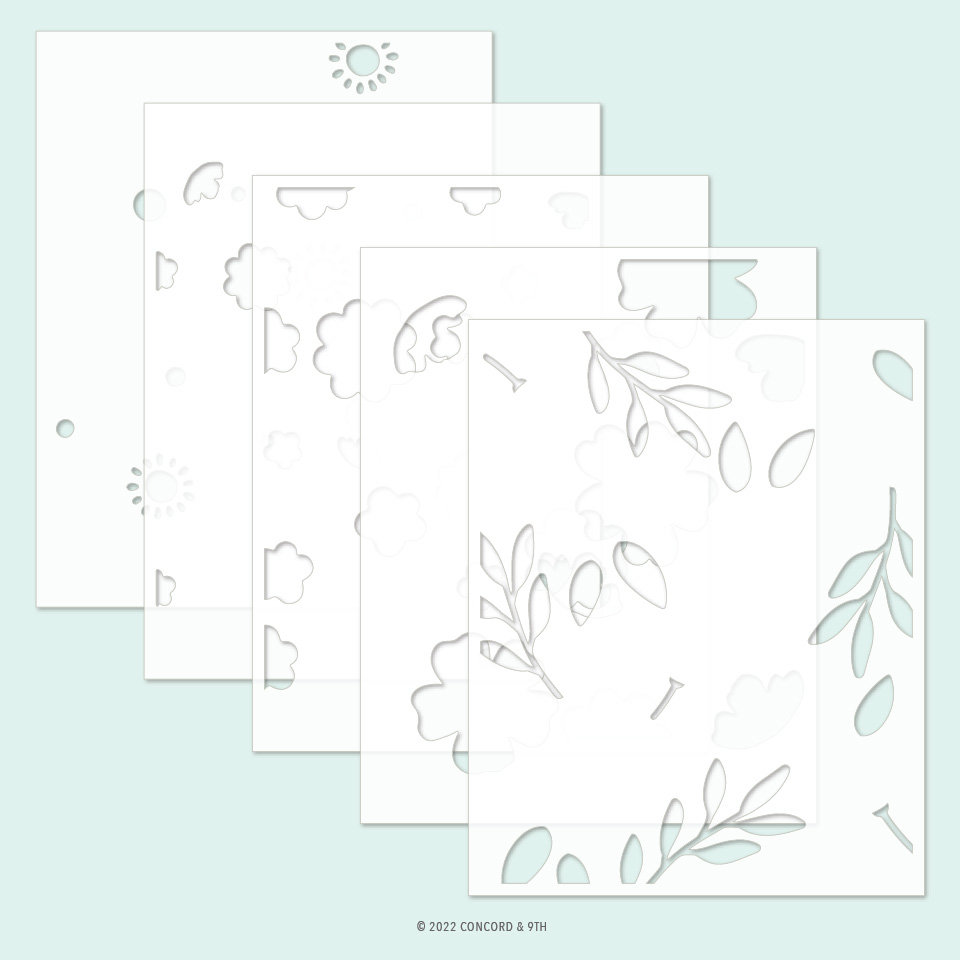 Concord & 9th - Sweet Bee Stencil Pack 4.75 x 6