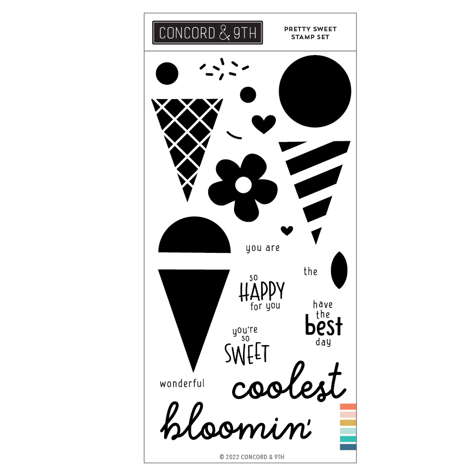Concord & 9th - Pretty Sweet Stamp Set (4 x 8) (SB6)