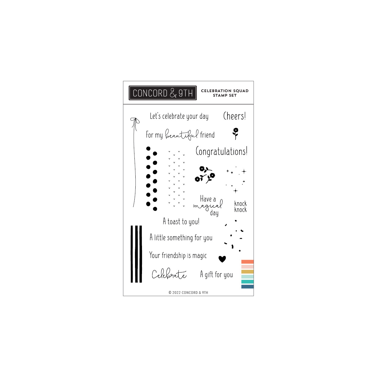 Concord & 9th - Celebration Squad Stamp Set