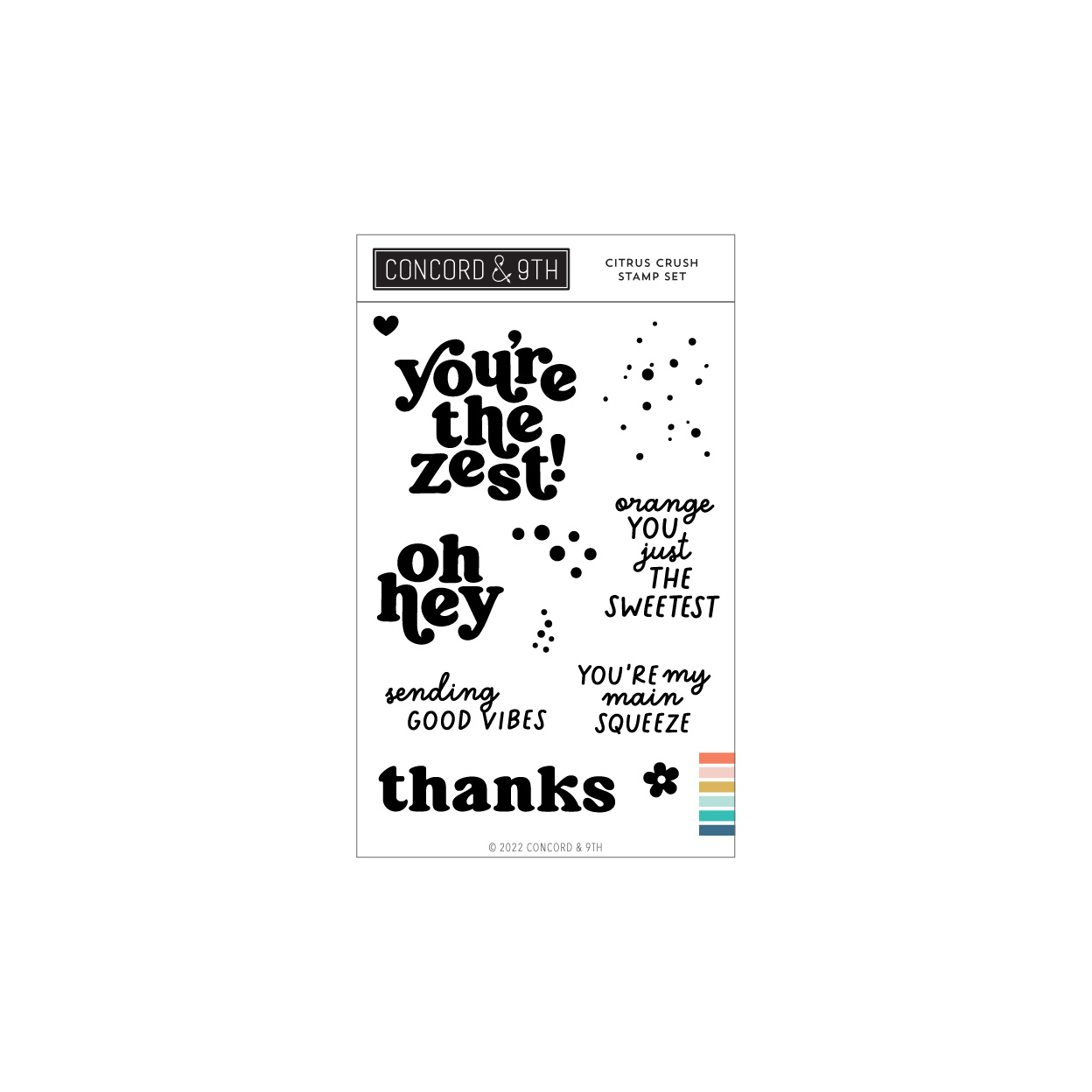 Concord & 9th - Citrus Crush Stamp Set (4 x 6)
