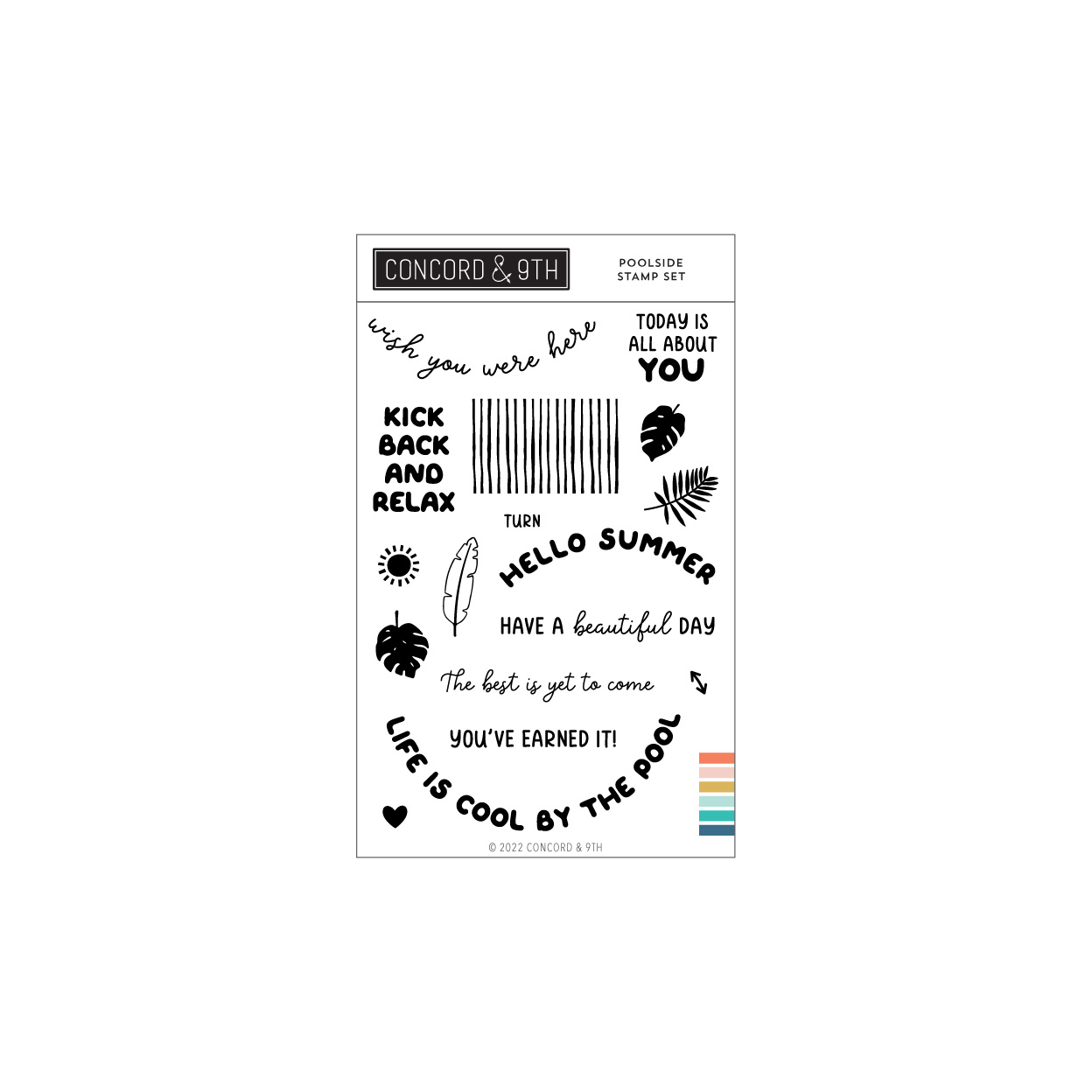 Concord & 9th - Poolside Stamp Set (4 x 6)