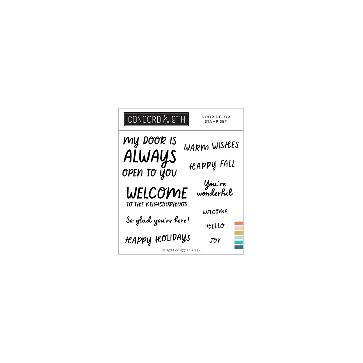 Concord & 9th - Door Decor Stamp Set (4 x 4)