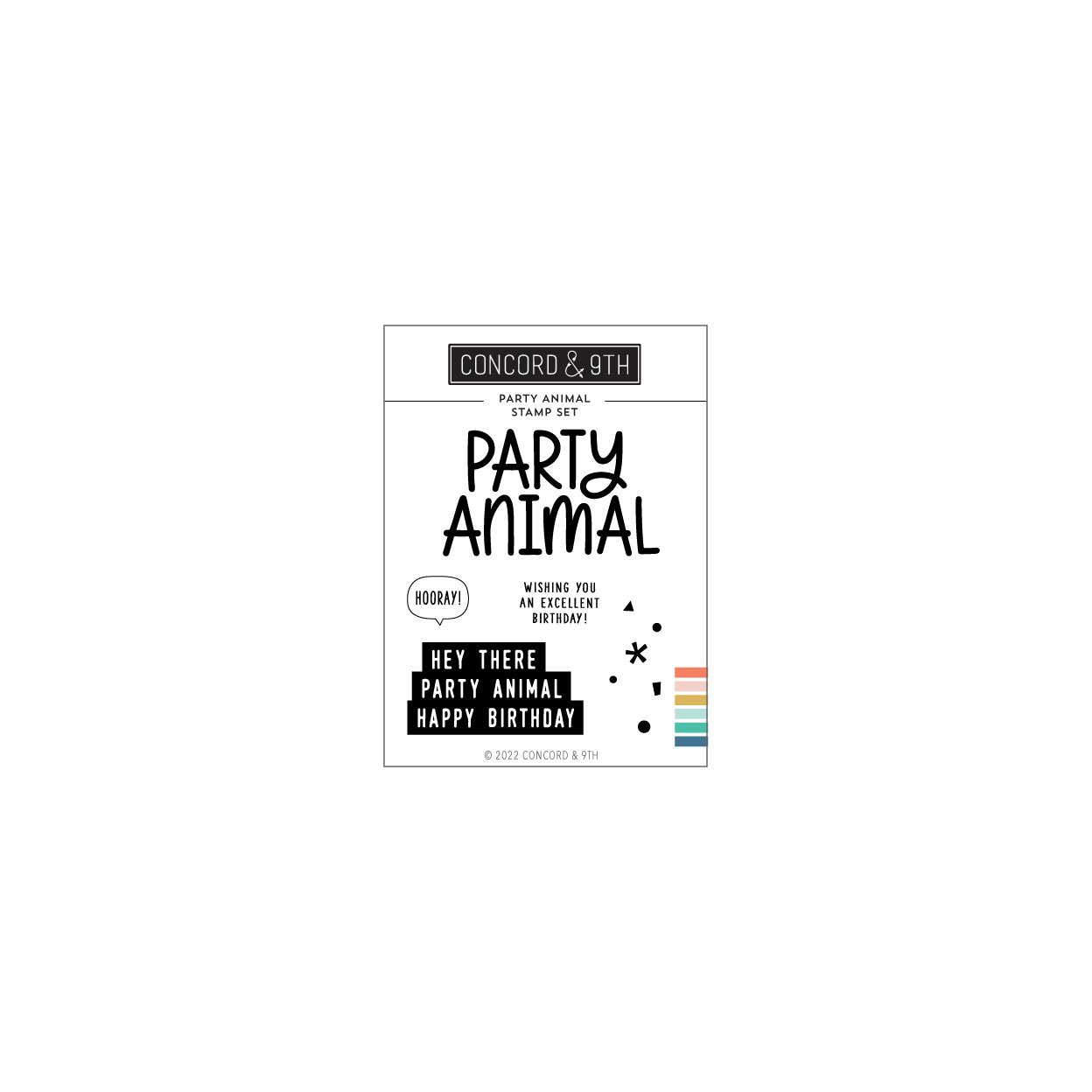 Concord & 9th - Party Animal Stamp Set (4 x 4)