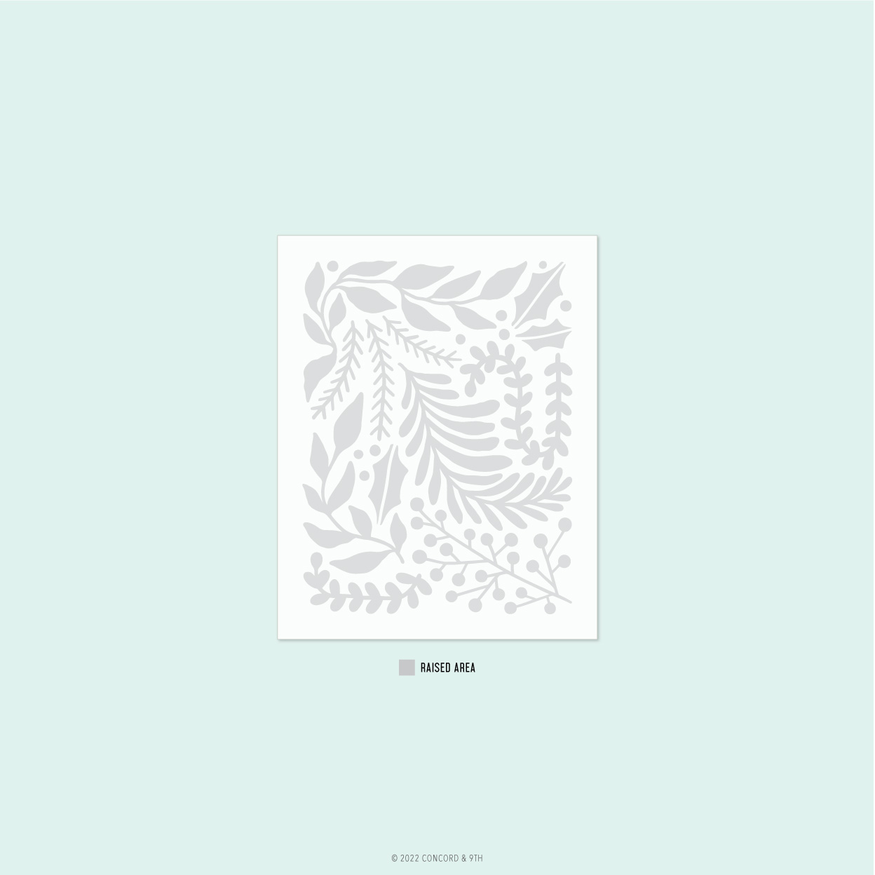 Concord & 9th - Holiday Sprigs Embossing Folder