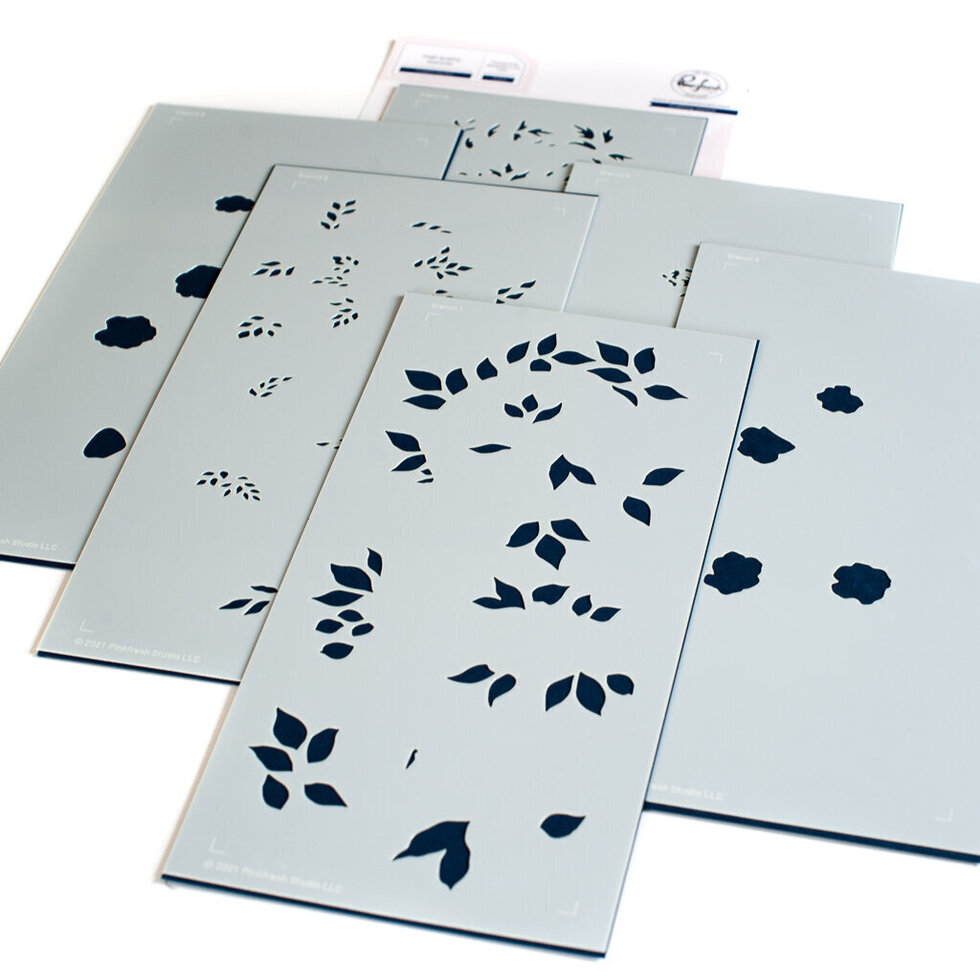 Pinkfresh Studio - English Garden layering stencil