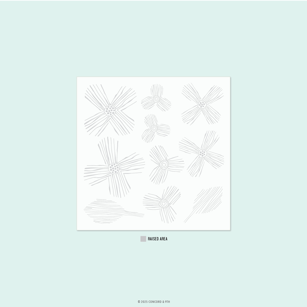 Concord & 9th - Paper Posy Embossing Folder (2D) 6 x 6