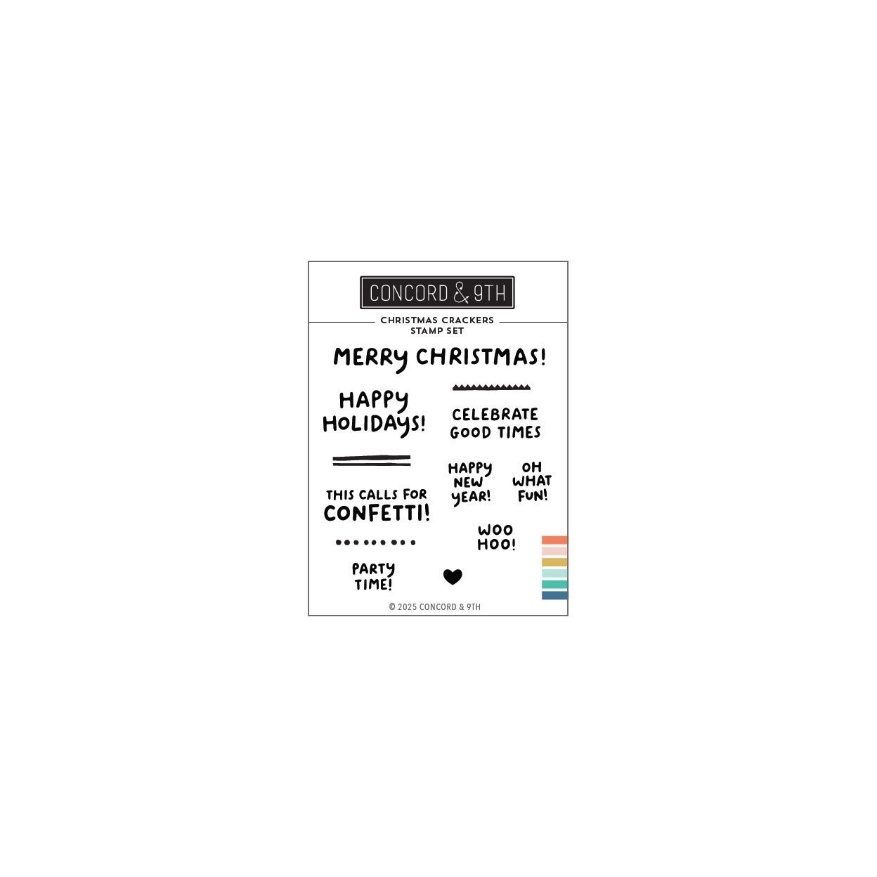 *NEW* - Concord & 9th - Christmas Crackers Stamp Set (3 x 4)