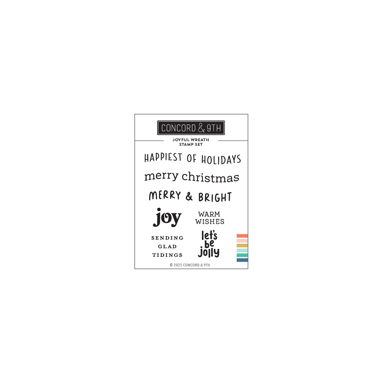 *NEW* - Concord & 9th - Joyful Wreath Stamp Set (3 x 4)