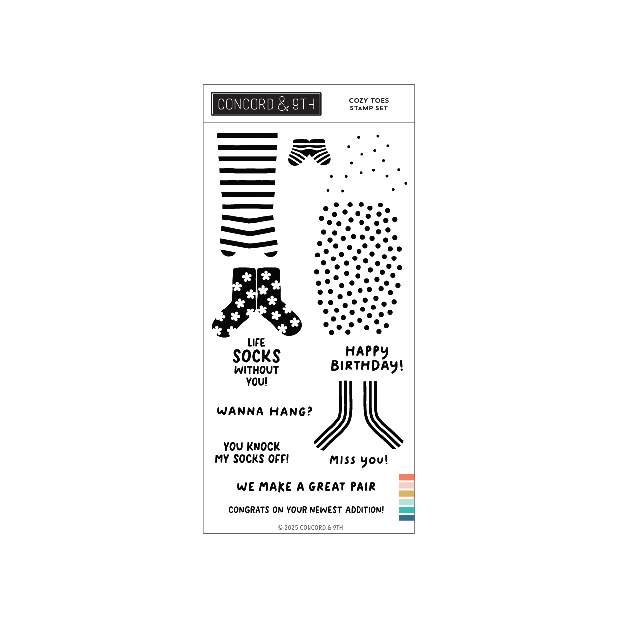 **NEW* - Concord & 9th - Cozy Toes Stamp Set (4 x 8)