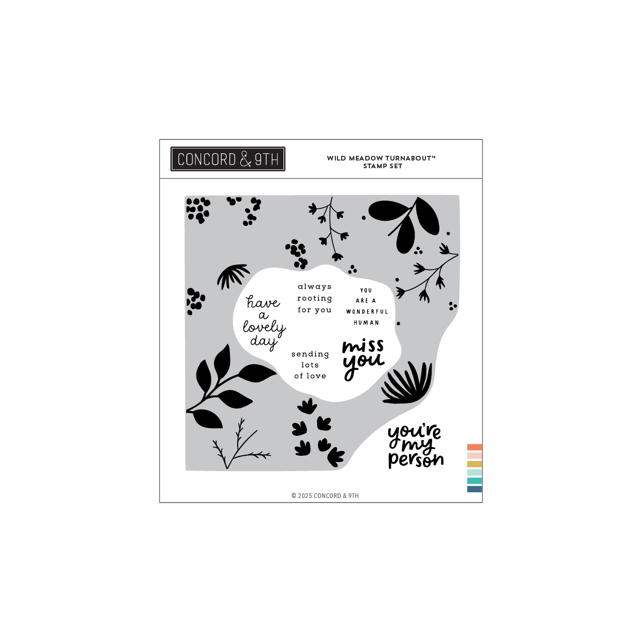 Concord & 9th - Wild Meadow Turnabout Stamp Set (6 x 6)