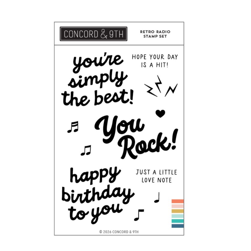 Concord & 9th - Retro Radio Stamp Set (4" x 6")