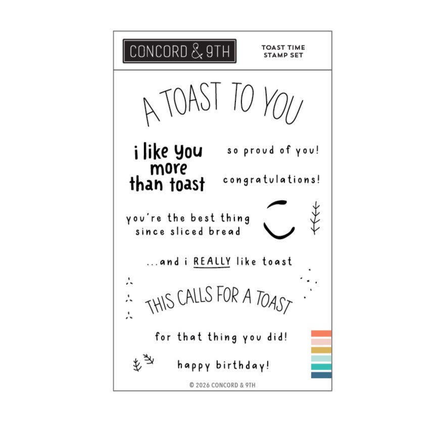 Concord & 9th - Toast Time Stamp Set (4" x 6")