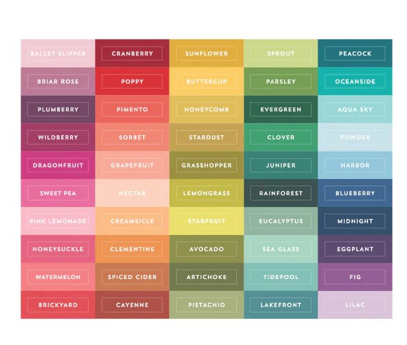 Concord & 9th - Core Collection Ink Cube Labels (50 Colors)
