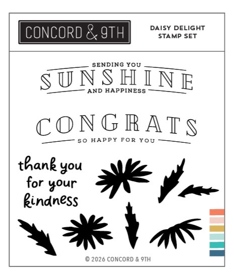 **NEW* - Concord & 9th - Daisy Delight Stamp Set (4 x 4)
