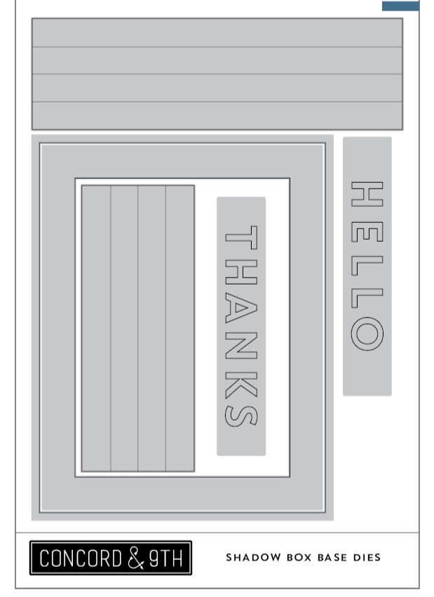 **NEW* - Concord & 9th - Shadow Box Base Dies