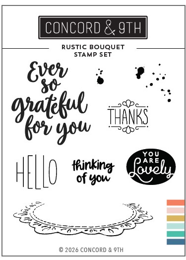 *NEW* - Concord & 9th - Rustic Bouquet Stamp Set (3 x 4)