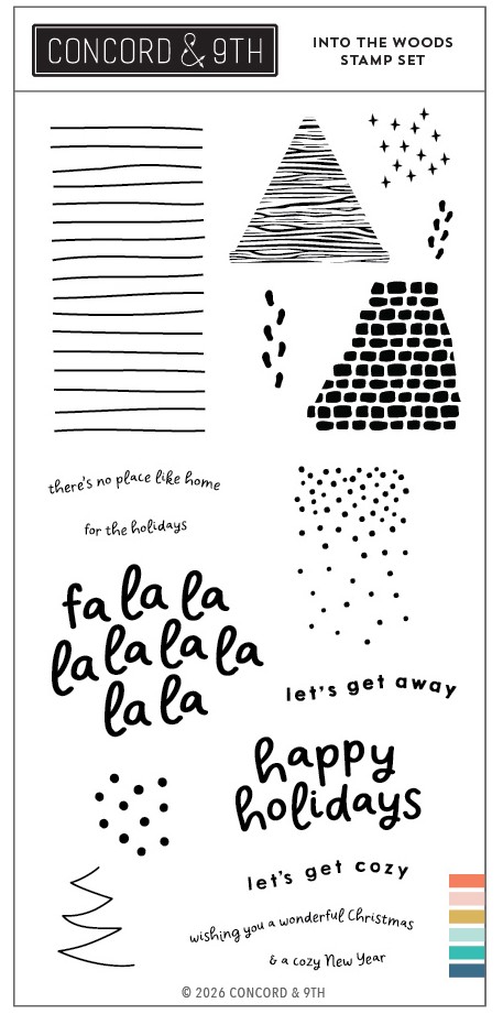 **NEW* - Concord & 9th - Into the Woods Stamp Set (4 x 8)