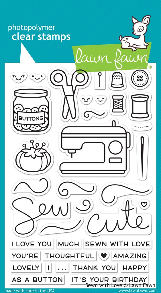 Lawn Fawn - Stamps - Sewn With Love