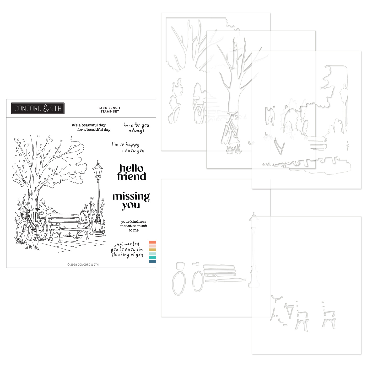 **NEW* - Concord & 9th - Park Bench Bundle (2 items)