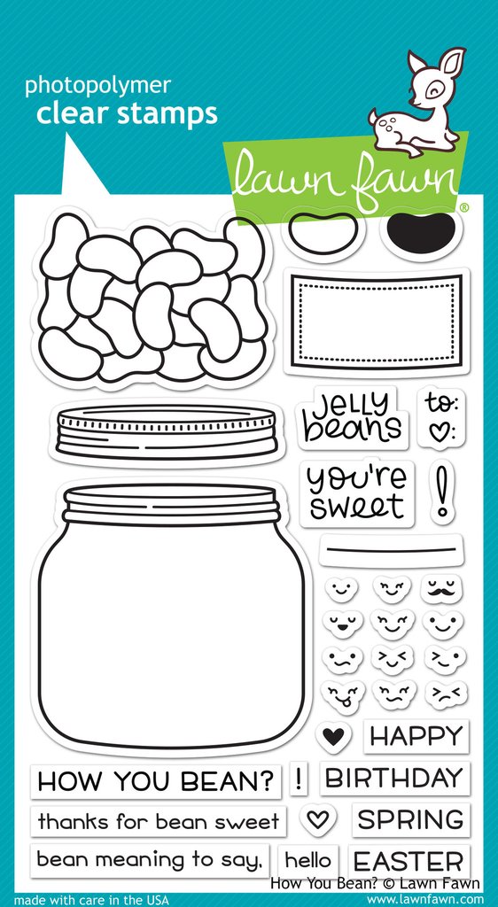 Lawn Fawn - Stamps - How You Bean?