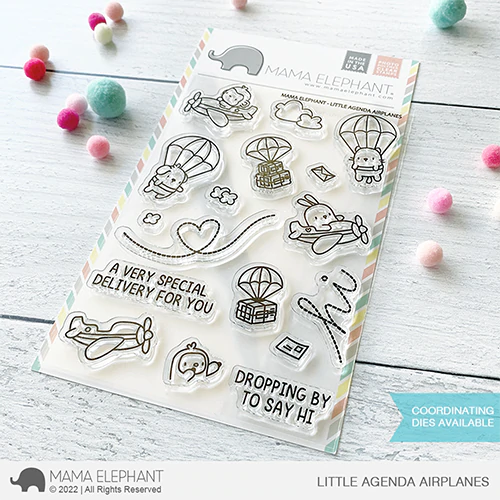 Mama Elephant - LITTLE AGENDA AIRPLANES STAMP