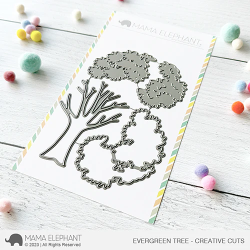 Mama Elephant - Evergreen Tree - Creative Cuts